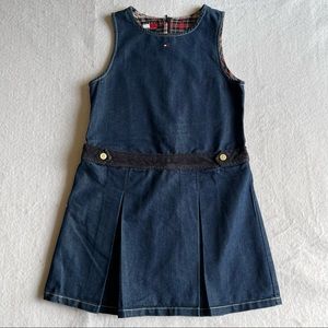 Tommy Hilfiger Girls Denim Dress Blue Size 6 (Back To School)
